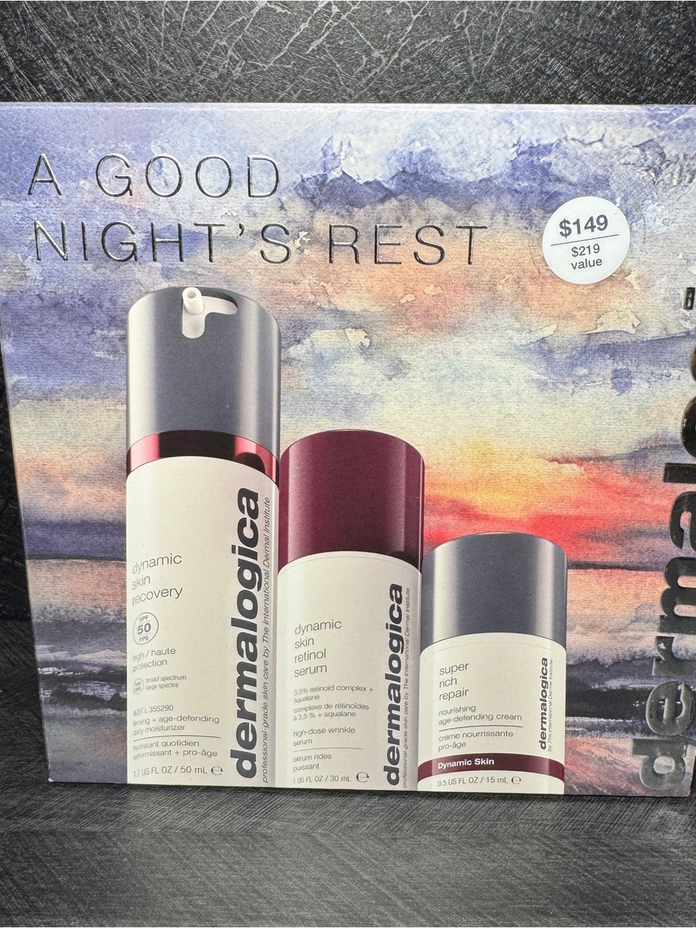 Dermalogica A Goodnights Rest Skincare Set Daily Moisturizer Serum Cream NIB